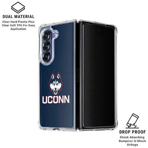 University of Connecticut UConn Logo Galaxy Z Fold6 Clear Case