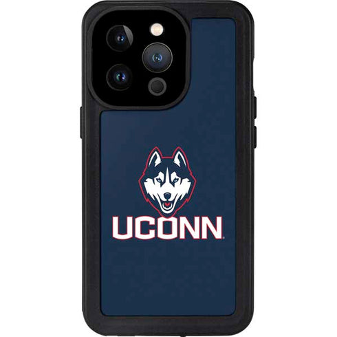 University of Connecticut UConn Logo iPhone 15 Pro Waterproof Case