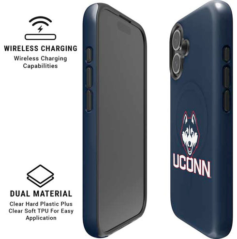 University of Connecticut UConn Logo iPhone 16 Magsafe Impact Case