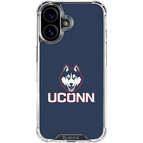 University of Connecticut UConn Logo iPhone 16 Plus Clear Case