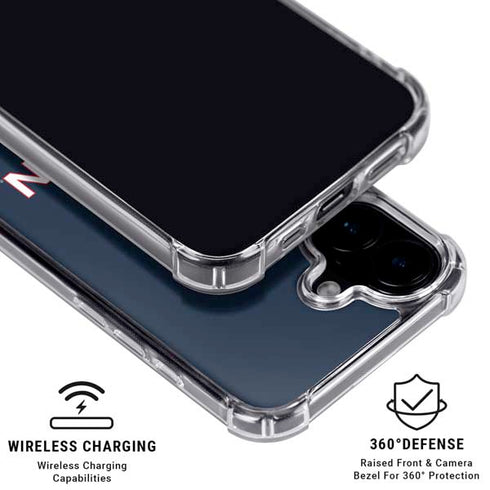 University of Connecticut UConn Logo iPhone 16 Plus Clear Case