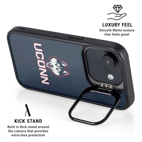 University of Connecticut UConn Logo iPhone 16e Kickstand Case
