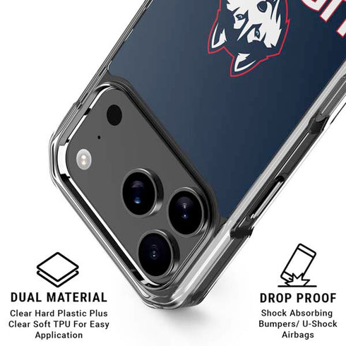 University of Connecticut UConn Logo iPhone 17 Pro Max Clear Case