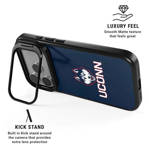 University of Connecticut UConn Logo iPhone 17 Pro Max Kickstand Case