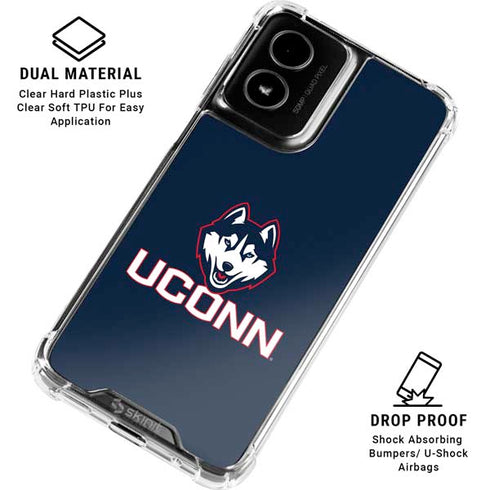 University of Connecticut UConn Logo Moto G Power 5G (2024) Clear Case
