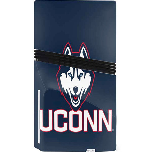University of Connecticut UConn Logo PS5 Pro Disk Bundle Skin