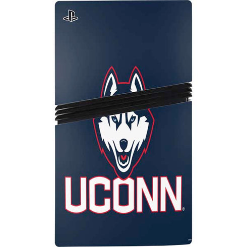 University of Connecticut UConn Logo PS5 Pro Disk Console Skin