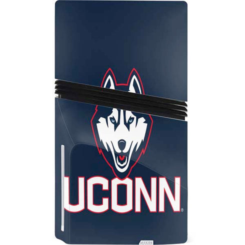 University of Connecticut UConn Logo PS5 Pro Disk Console Skin