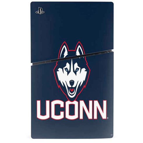 University of Connecticut UConn Logo PS5 Slim Digital Edition Console Skin