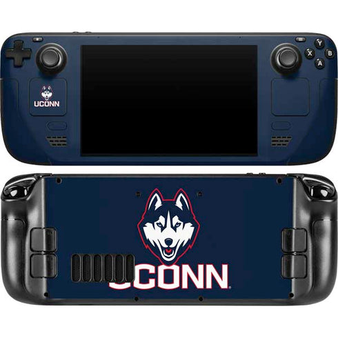 University of Connecticut UConn Logo Steam Deck Handheld Gaming Computer OLED Skin