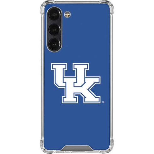 University of Kentucky UK on Blue Galaxy S24 FE Clear Case