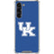 University of Kentucky UK on Blue Galaxy S24 FE Clear Case