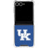 University of Kentucky UK on Blue Galaxy Z Flip7 Clear Case