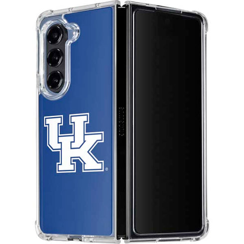 University of Kentucky UK on Blue Galaxy Z Fold5 5G Clear Case
