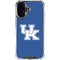 University of Kentucky UK on Blue iPhone 16 Clear Case