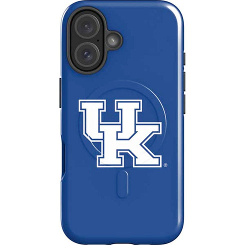 University of Kentucky UK on Blue iPhone 16 Plus Magsafe Impact Case