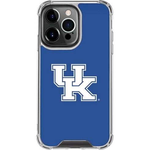 University of Kentucky UK on Blue iPhone 16 Pro Max Clear Case