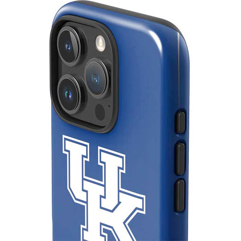 University of Kentucky UK on Blue iPhone 16 Pro Max Impact Case