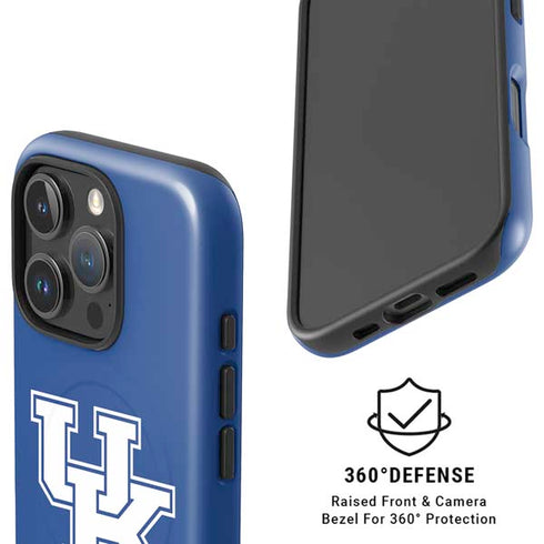 University of Kentucky UK on Blue iPhone 16 Pro Max Magsafe Impact Case