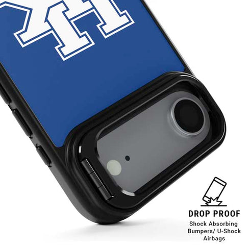 University of Kentucky UK on Blue iPhone 17 Air Kickstand Case