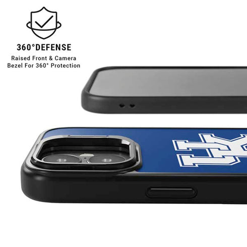 University of Kentucky UK on Blue iPhone 17 Kickstand Case