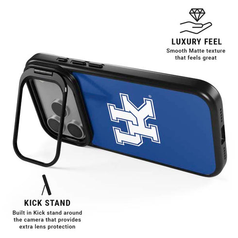 University of Kentucky UK on Blue iPhone 17 Pro Kickstand Case