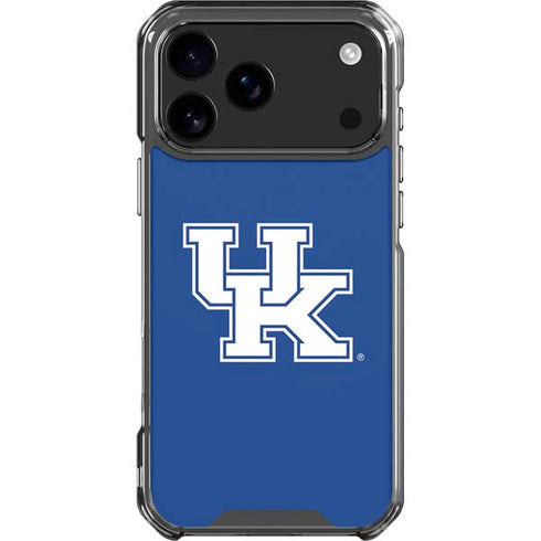 University of Kentucky UK on Blue iPhone 17 Pro Max Clear Case