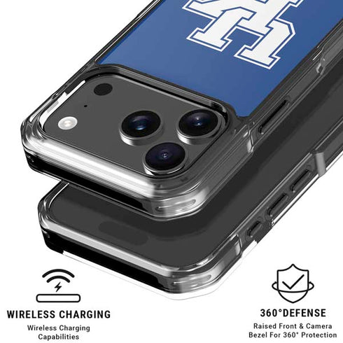University of Kentucky UK on Blue iPhone 18 Pro Clear Case
