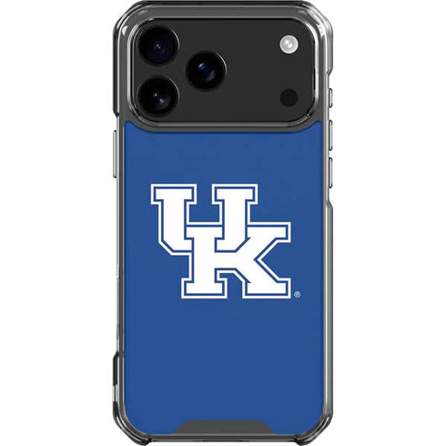 University of Kentucky UK on Blue iPhone 18 Pro Max Clear Case