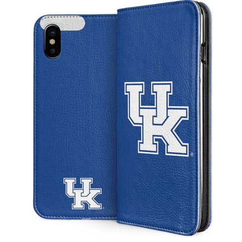 University of Kentucky UK on Blue iPhone 8 Folio Case