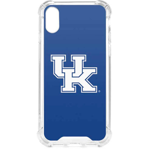 University of Kentucky UK on Blue iPhone XS Clear Case