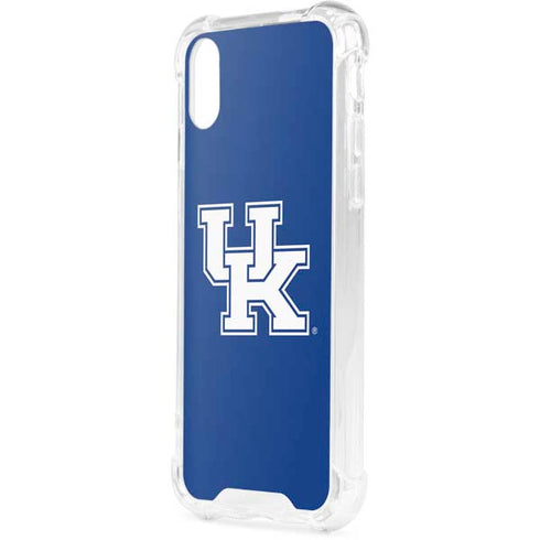 University of Kentucky UK on Blue iPhone XS Clear Case