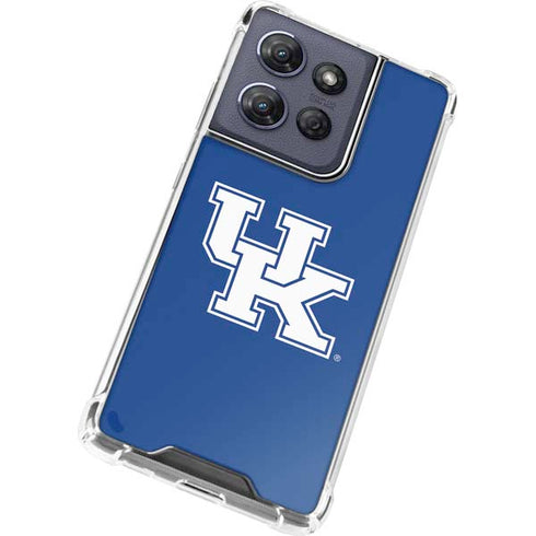 University of Kentucky UK on Blue Moto G 5G (2025) Clear Case