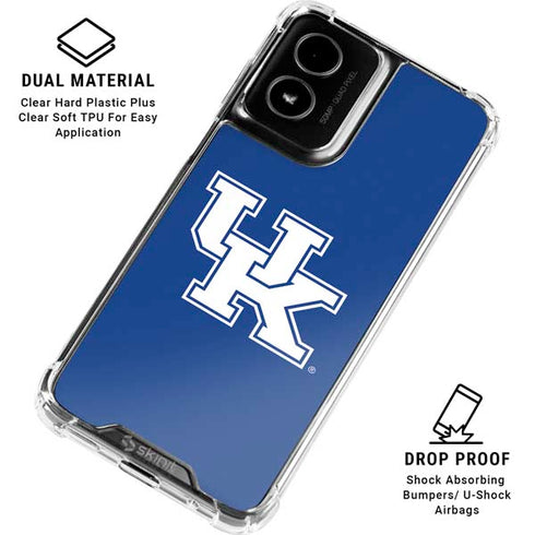University of Kentucky UK on Blue Moto G Power 5G (2024) Clear Case