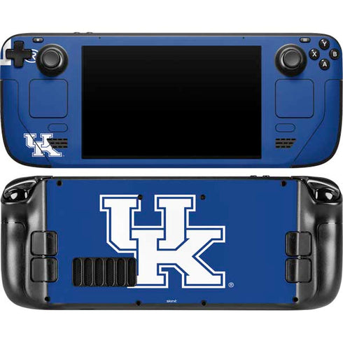 University of Kentucky UK on Blue Steam Deck Handheld Gaming Computer OLED Skin