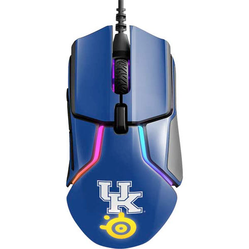 University of Kentucky UK on Blue SteelSeries Rival 600 Gaming Mouse Skin
