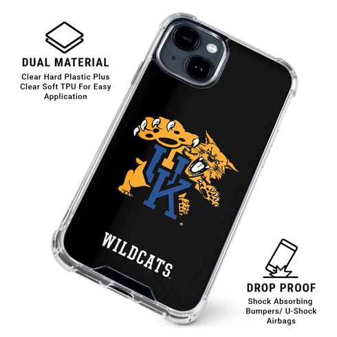 University of Kentucky UK Wilcats Mascot iPhone 15 Clear Case