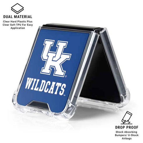 University of Kentucky UK Wildcats Galaxy Z Flip6 Clear Case