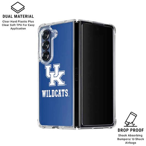 University of Kentucky UK Wildcats Galaxy Z Fold7 Clear Case