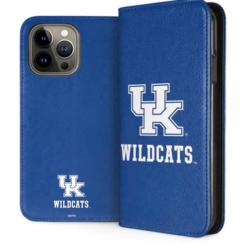 University of Kentucky UK Wildcats iPhone 13 Pro Max Folio Case