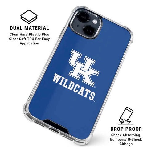 University of Kentucky UK Wildcats iPhone 15 Clear Case