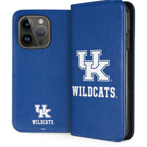 University of Kentucky UK Wildcats iPhone 15 Pro Folio Case