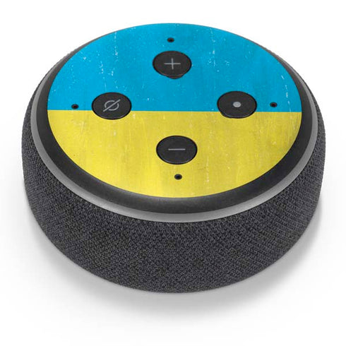 Ukraine Flag Distressed Amazon Echo Dot Skin