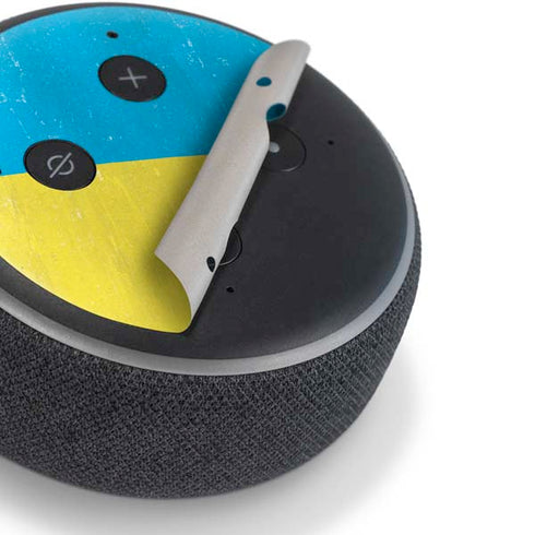 Ukraine Flag Distressed Amazon Echo Dot Skin