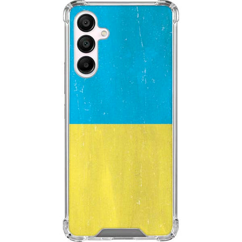 Ukraine Flag Distressed Galaxy A16 5G Clear Case