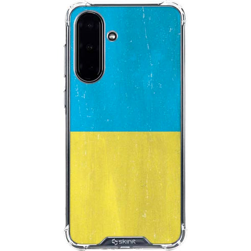 Ukraine Flag Distressed Galaxy A36 5G Clear Case