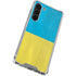 Ukraine Flag Distressed Galaxy S24 FE Clear Case