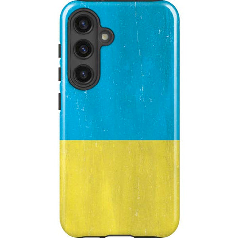 Ukraine Flag Distressed Galaxy S25 Impact Case