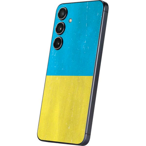 Ukraine Flag Distressed Galaxy S24 Plus Skin