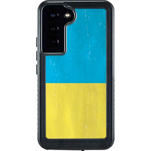 Ukraine Flag Distressed Galaxy S24 Plus Waterproof Case